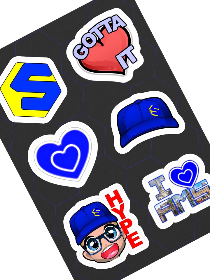 6 Emotes Stickers product image (1)