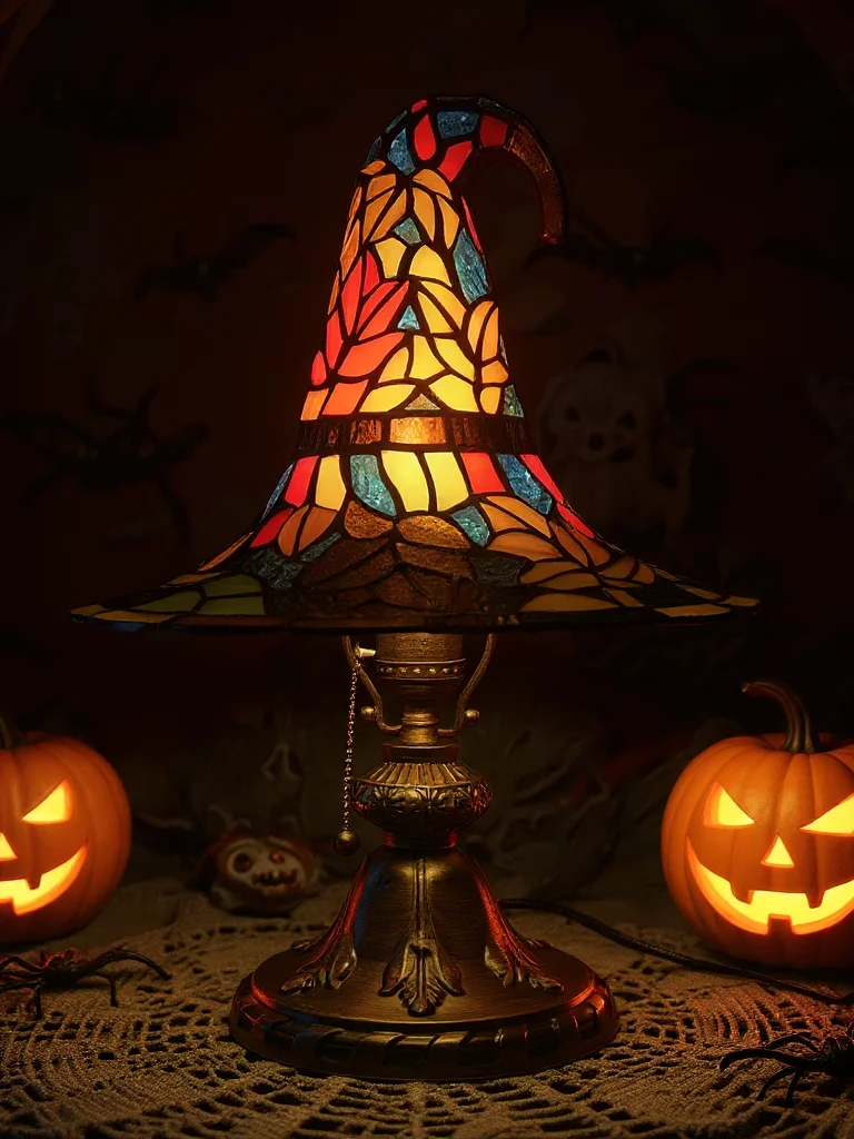 Witch Hat Table Lamp Tiffany Style product image (5)