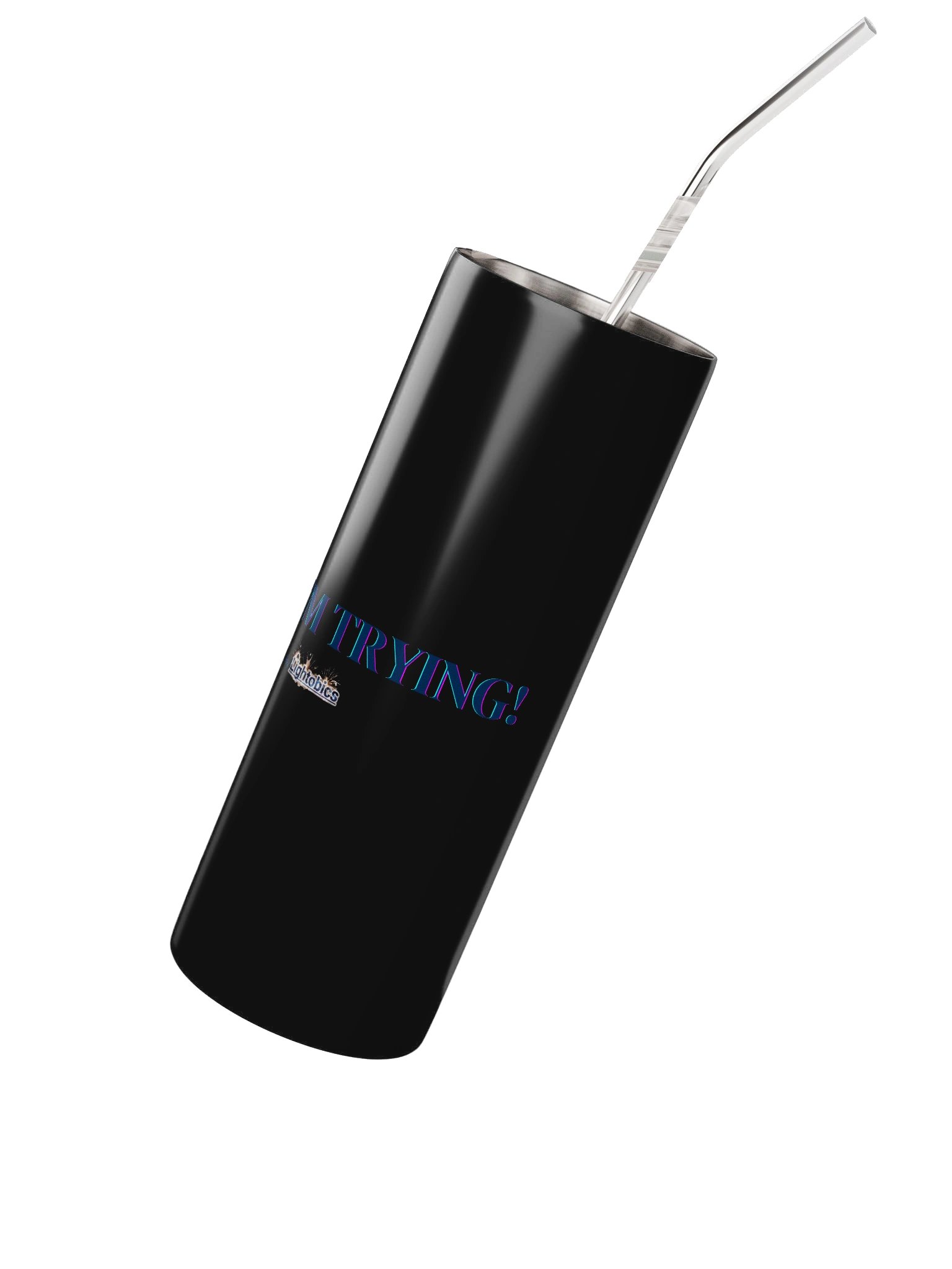 Eco-Friendly Stainless Steel Tumbler Set With "I'M TRYING!" message product image (3)