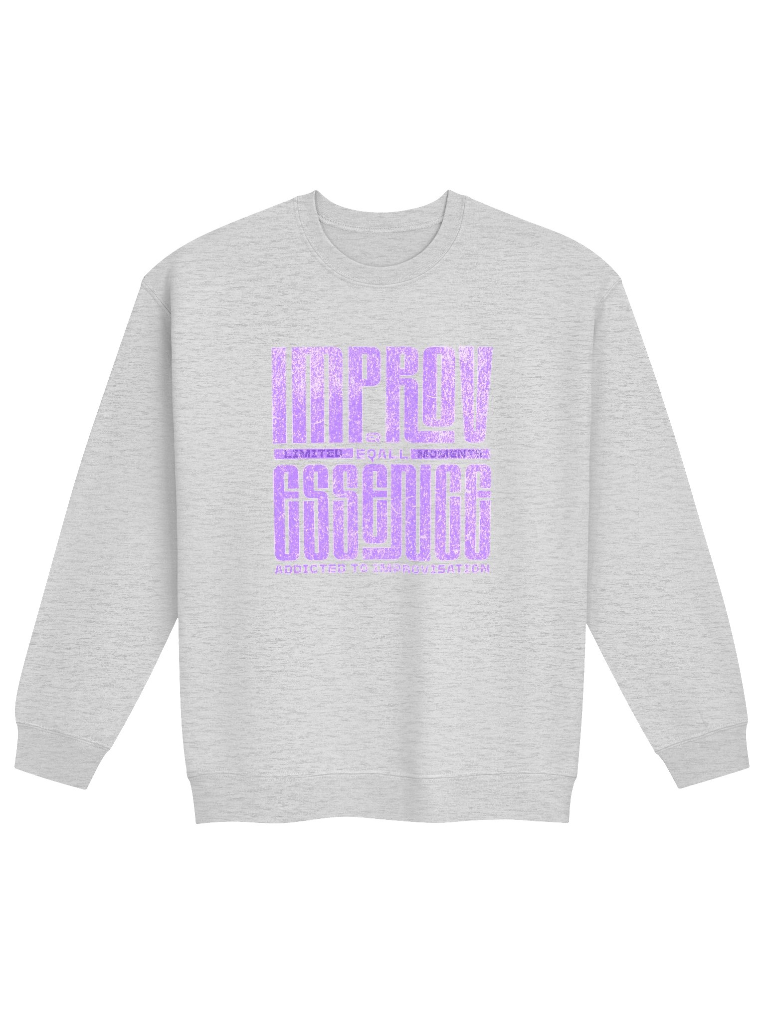 Limited IMPROV Moments Crewneck Gildan Sweatshirt_R3CVR.i mode by EQALL® Essentials_Purple product image (2)