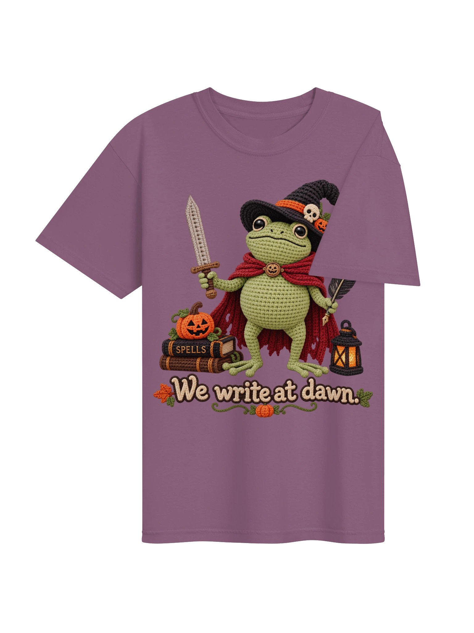 We Write at Dawn – Crochet Halloween Frog Wizard Design product image (21)