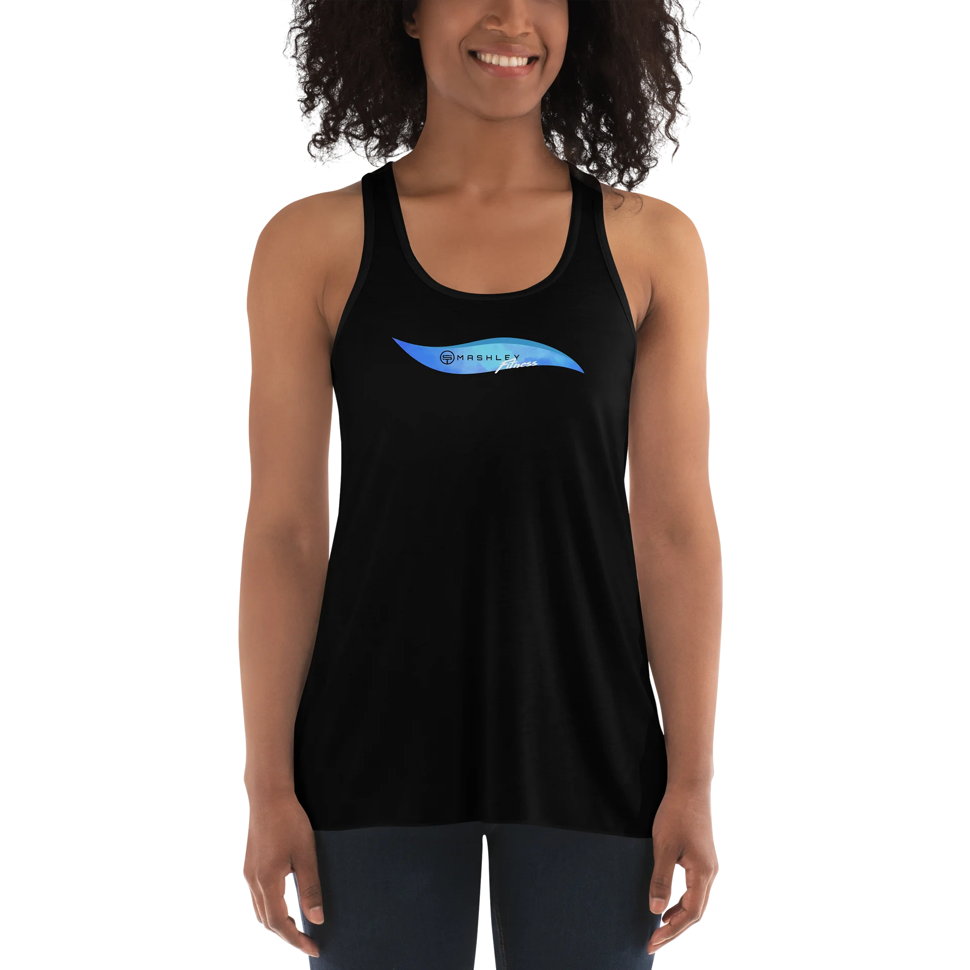 Smashley Fitness - Blue Wave Racerback Tank product image (2)