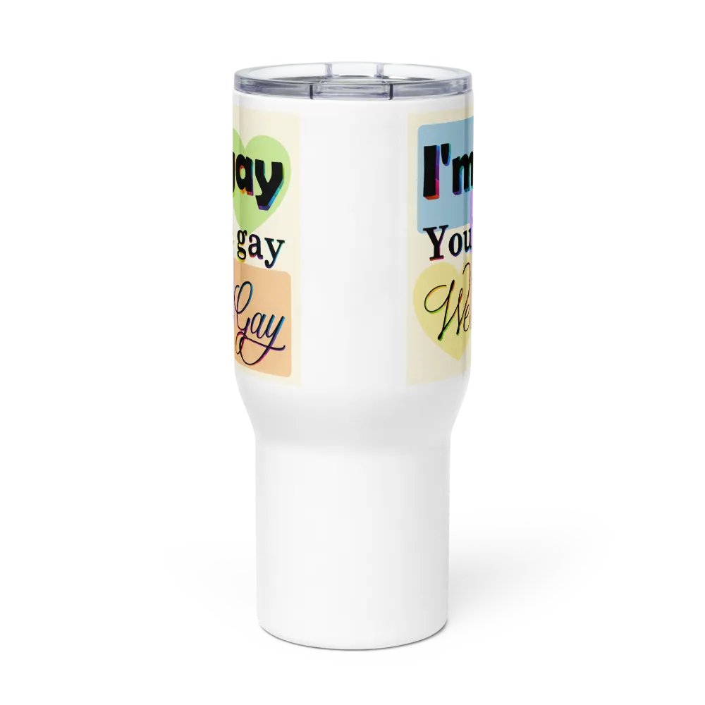 We're Gay Insulated Cup with Handle product image (4)