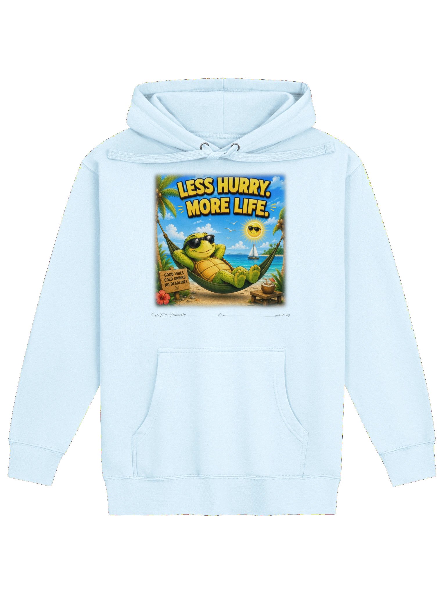 LESS HURRY. MORE LIFE. — Cotton Heritage M2580 Premium Hoodie product image (1)