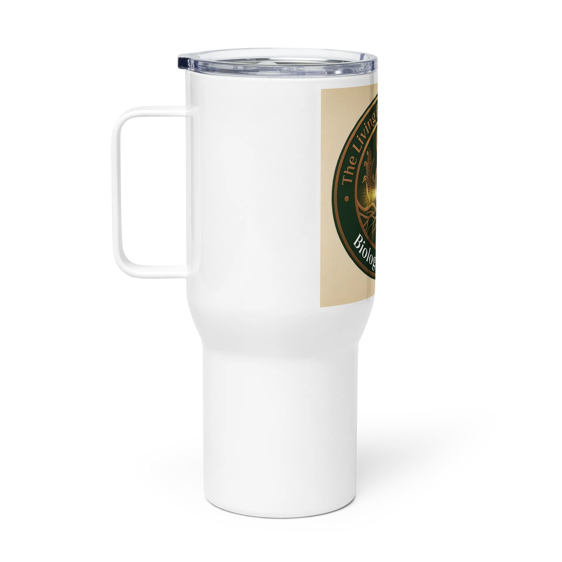 Living Flow Apothecary Botanical Emblem Travel Mug product image (1)