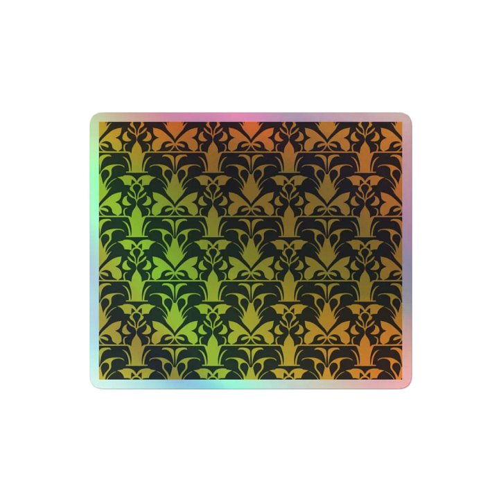 Exclusive Holographic Floral Sticker | Premium Kiss-Cut Vinyl | Perfect for Laptops, Cars & More product image (2)