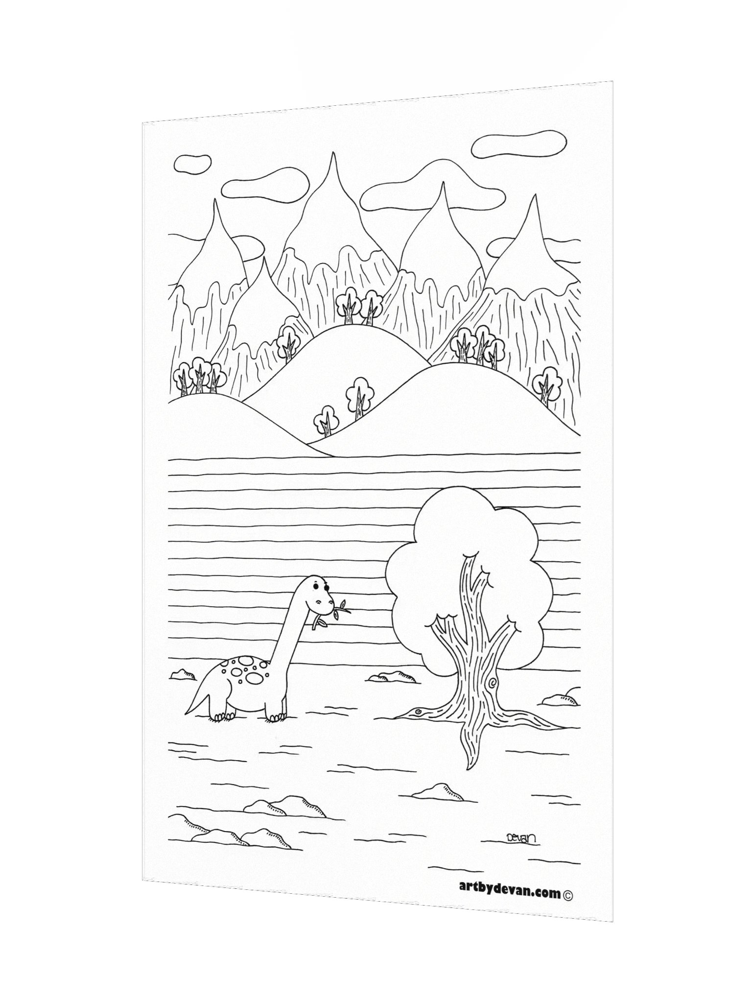 Color Your Own Art: Dinosaur product image (3)