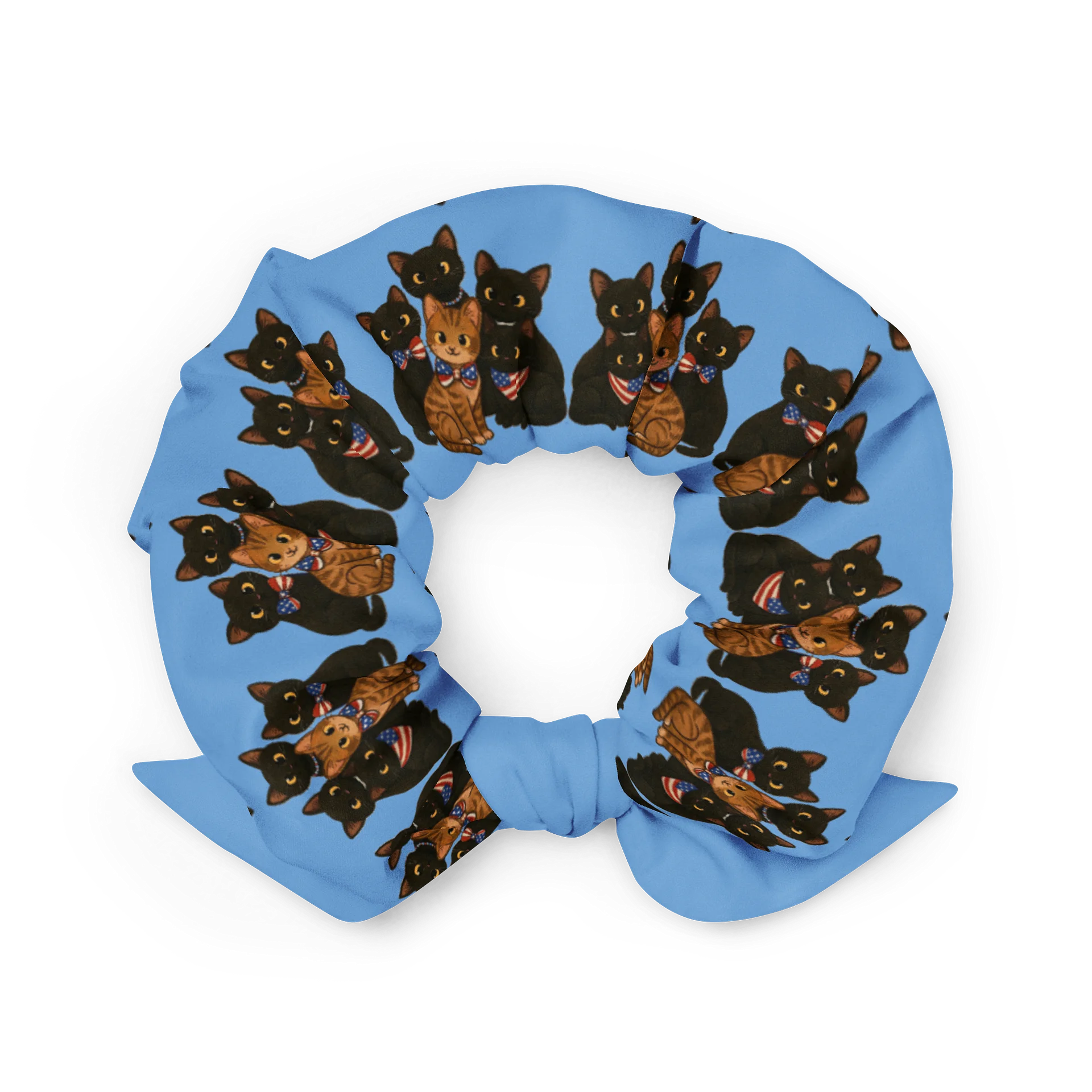 Cat brigade patriotic Print Scrunchie product image (2)