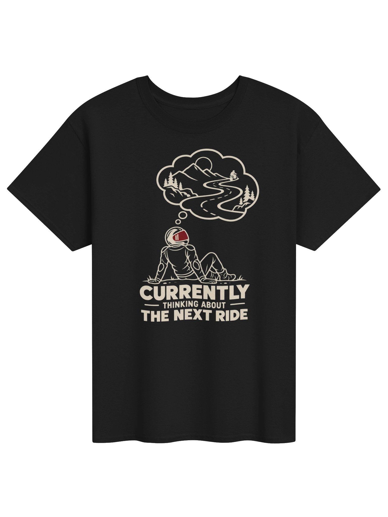 Currently Thinking About the Next Ride – Biker T-Shirt product image (1)