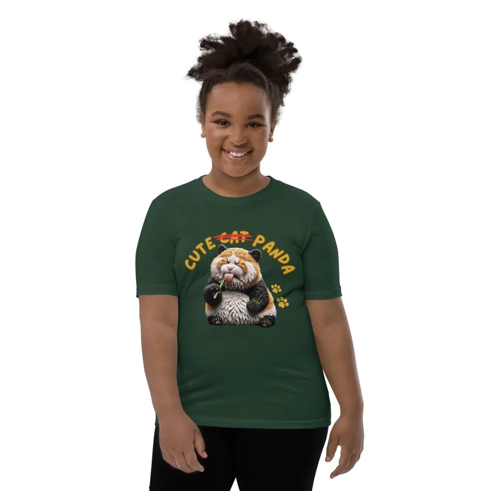 'Cute Not Cat But Panda' Youth T-Shirt 🐱🐼😄 product image (11)