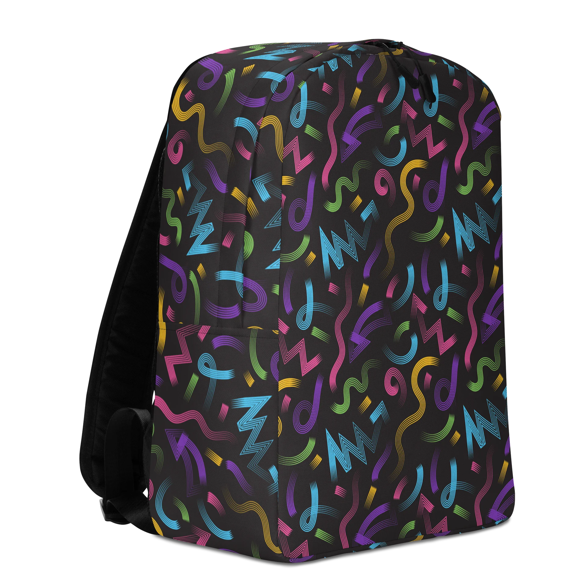 Minimalist Backpack with Bold and Colorful Vibrant Design product image (3)