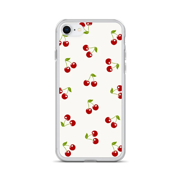 Cherry Pairs Clear iPhone Case product image (1)