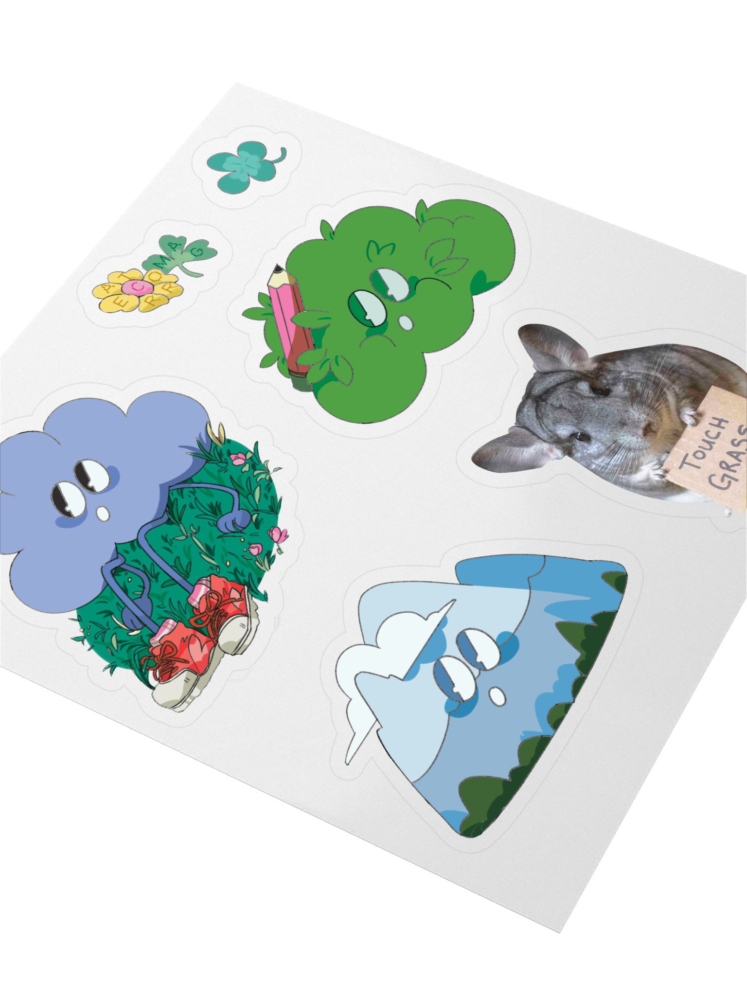 Touch Grass Sticker Sheet — Outdoors Ver. product image (3)