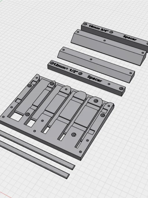 Chisel Holders, Hinged and Flat, Complete 3D Print File Bundle product image (3)