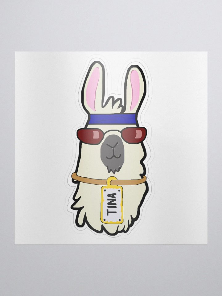 Tina the Llama Sticker product image (1)