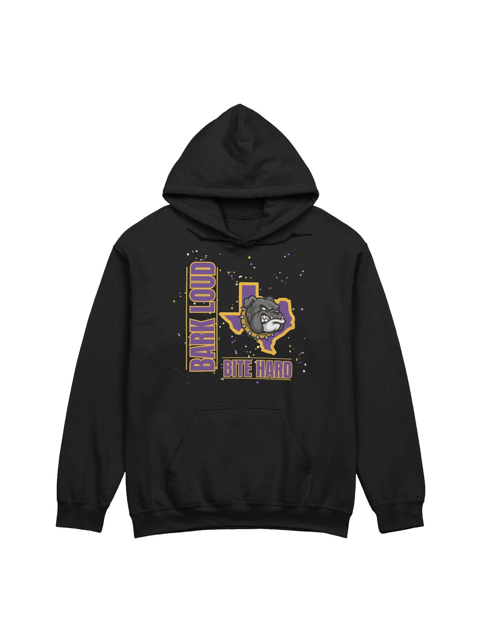 Bark Loud Spirit Hoodie - Gold on Purple product image (1)
