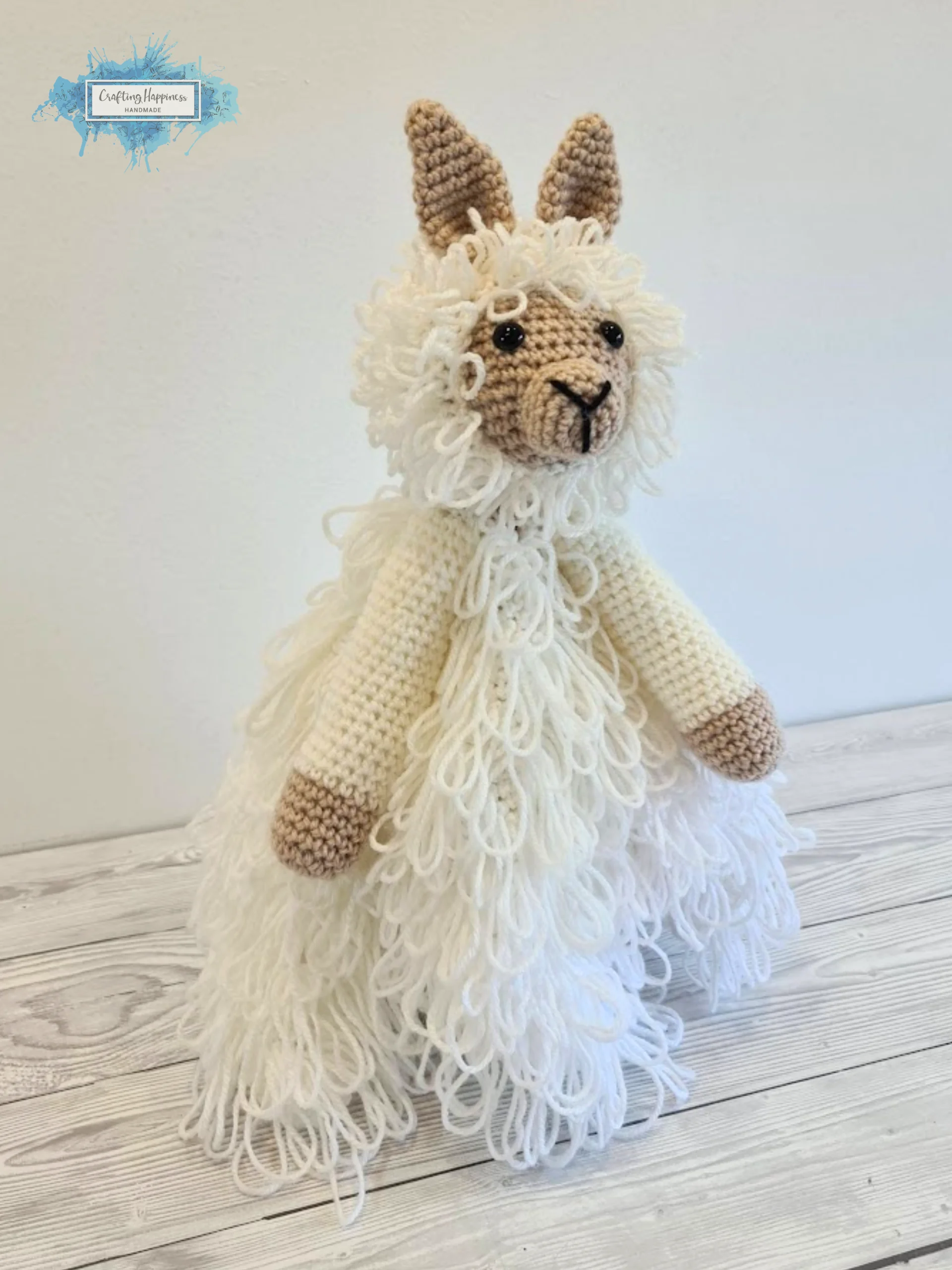 Llama Lovey Crochet Pattern - Lola & Luis Security Blanket PDF Pattern - Crafting Happiness product image (5)