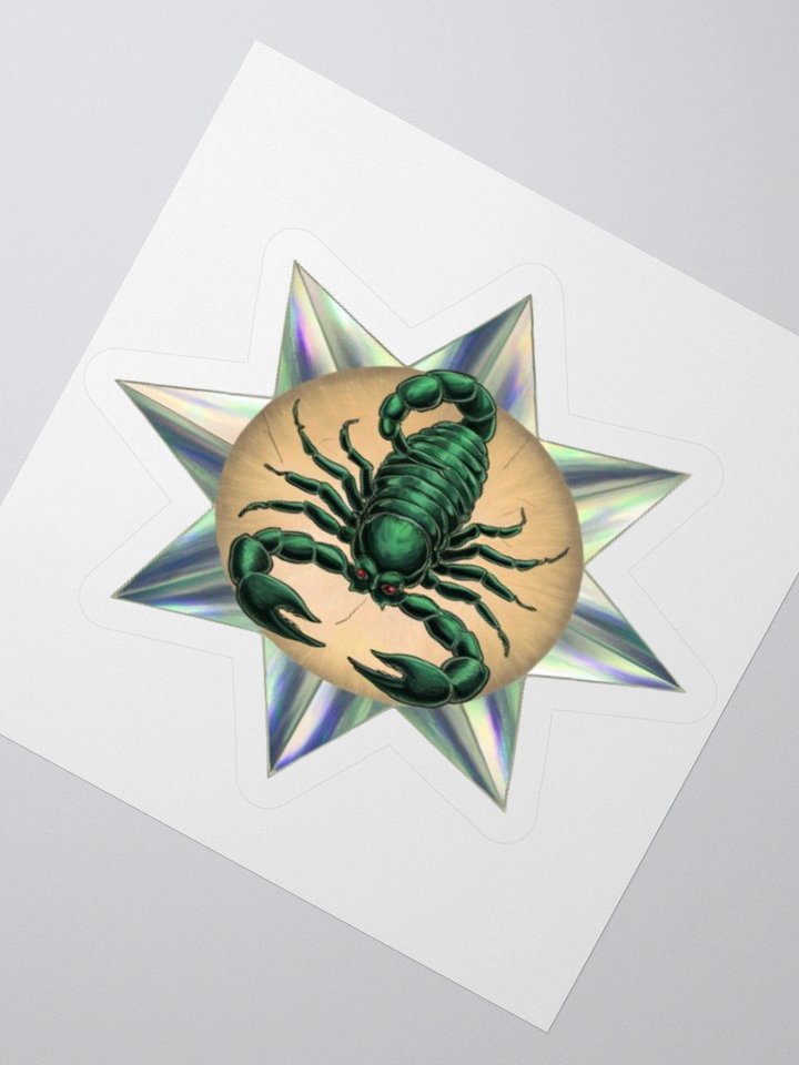 Scorpio Zodiac Sticker - Exclusive Star Design | TDS Music product image (4)