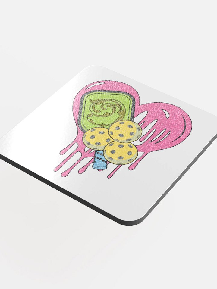 Heart Pickleball Melting Coaster Set product image (1)