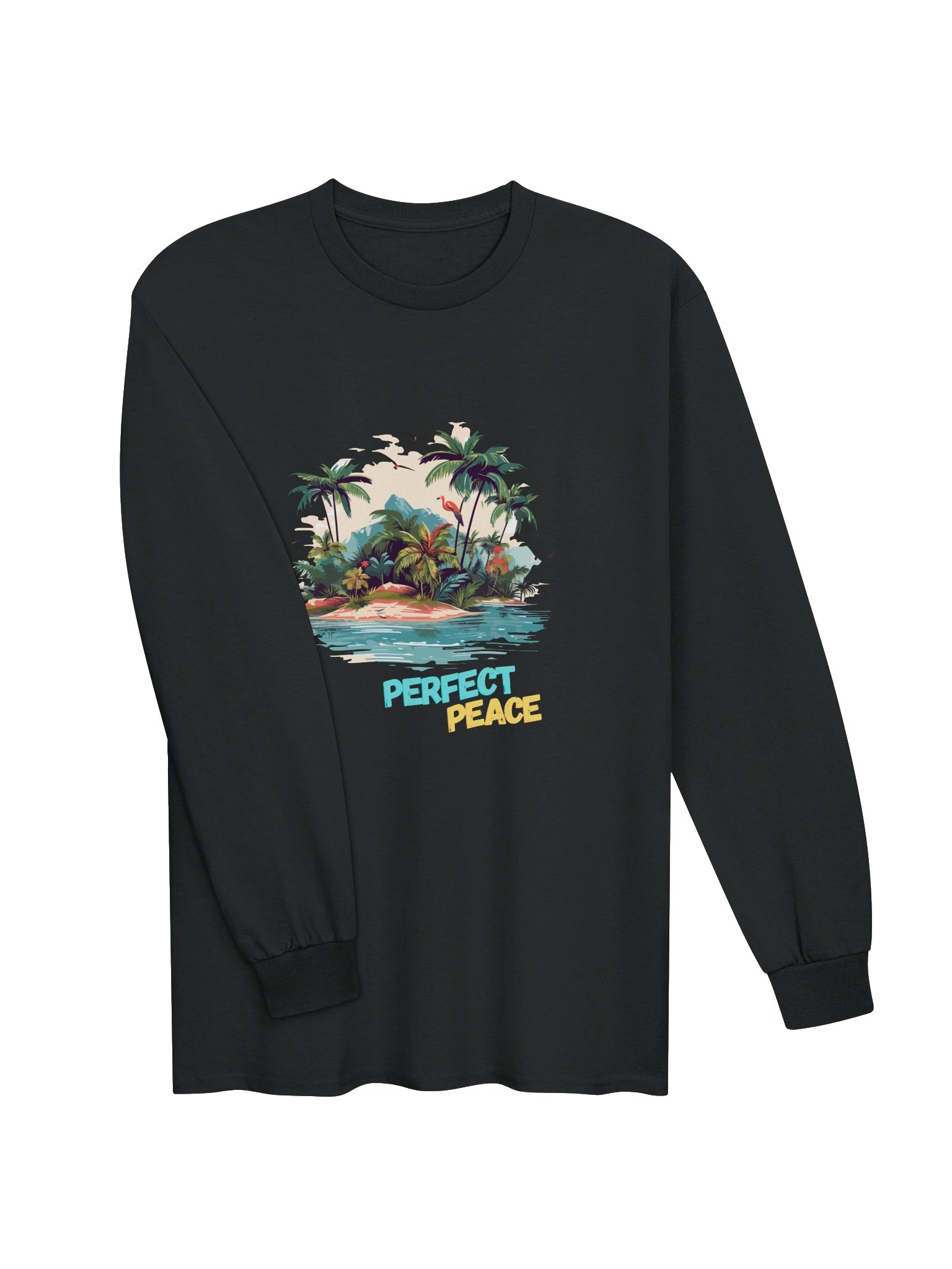 Perfect Peace Tropical Island Men’s Long Sleeve Tee product image (32)