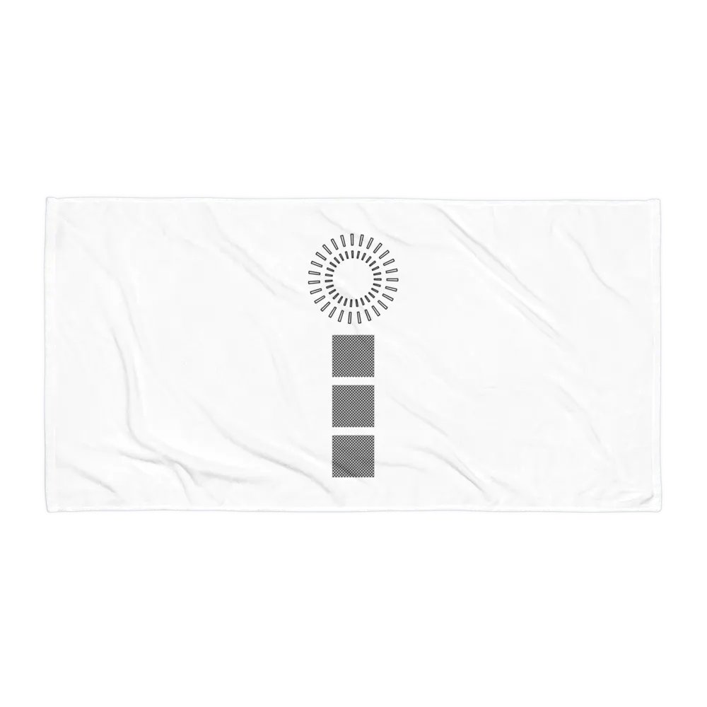 Squares and circle Sublimated Towel product image (1)