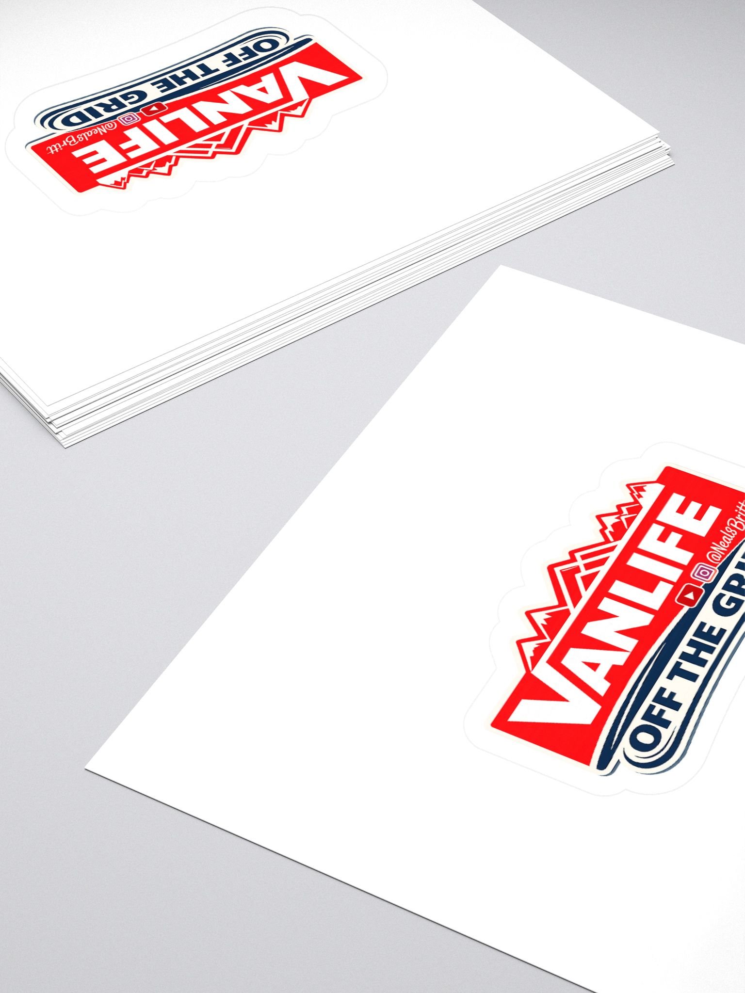 Vanlife - Off the Grid Large Sticker product image (4)