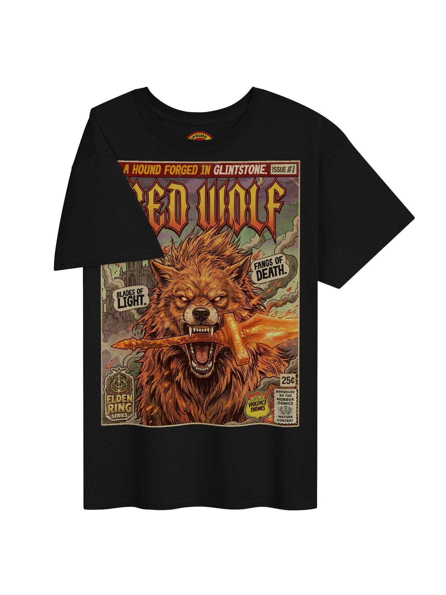 Elden Ring Red Wolf Comic Art T-Shirt product image (3)