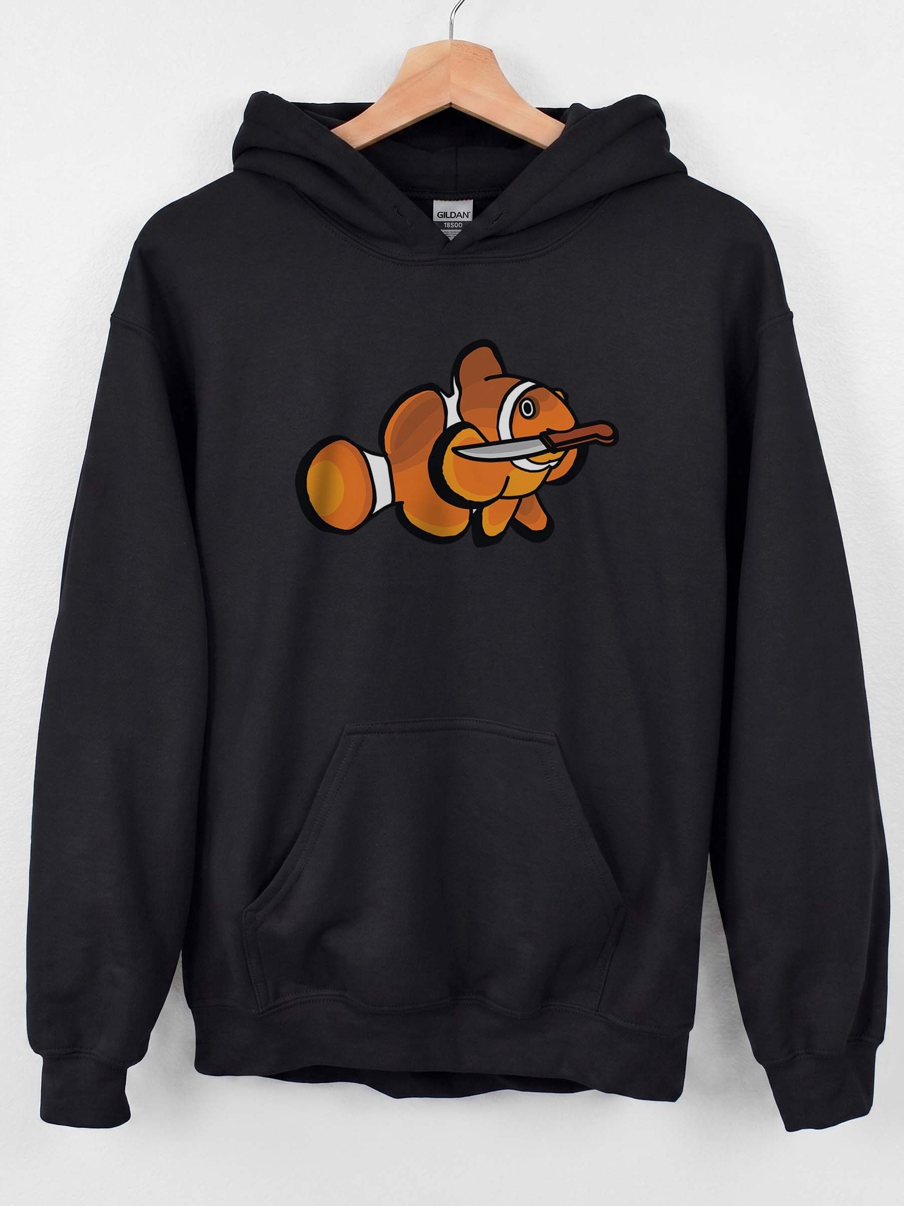 Angry Clownfish Hoodie for Reef Aquarium Lovers product image (1)