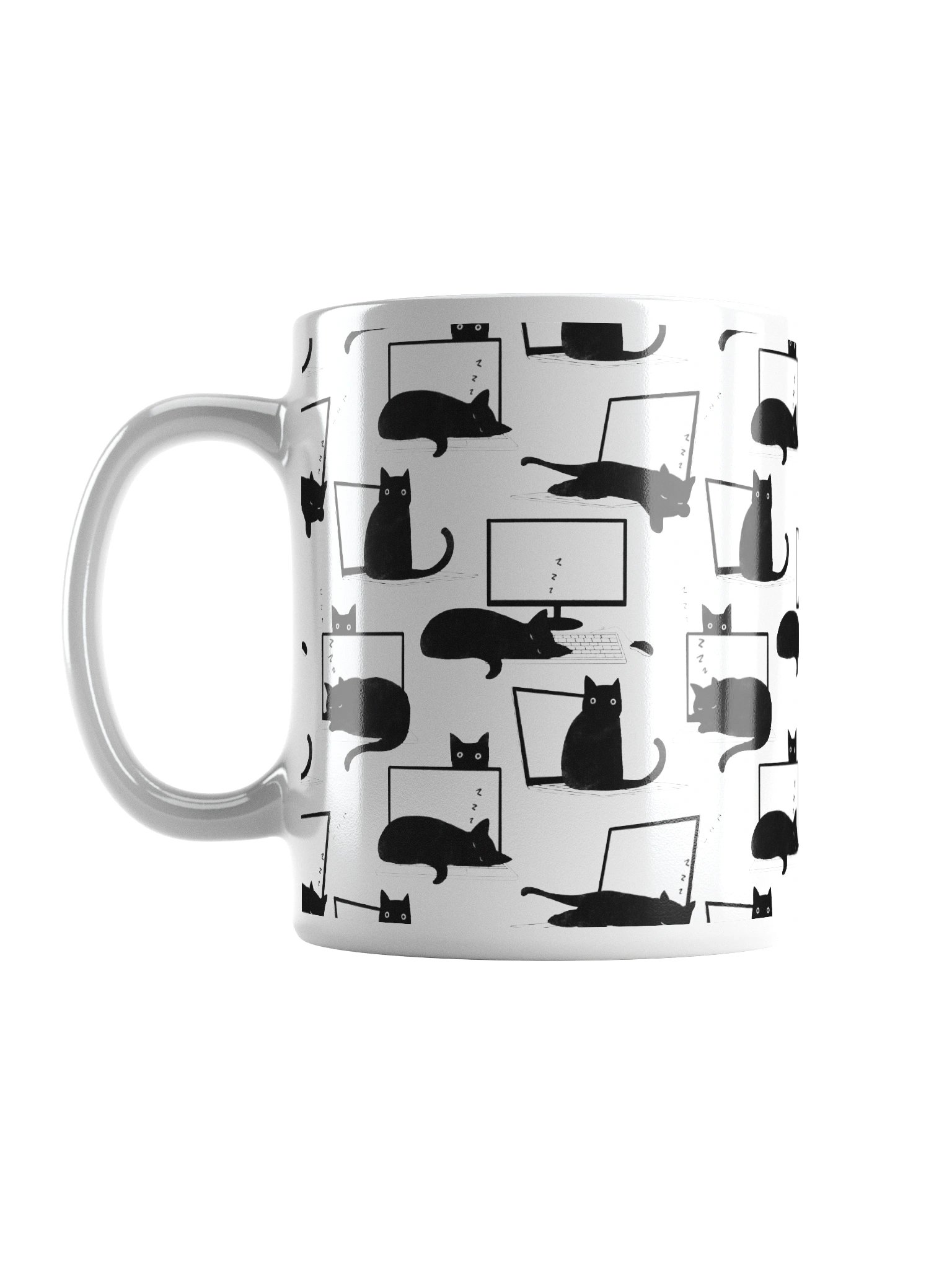 Cats Sleeping on Laptops Mug product image (7)