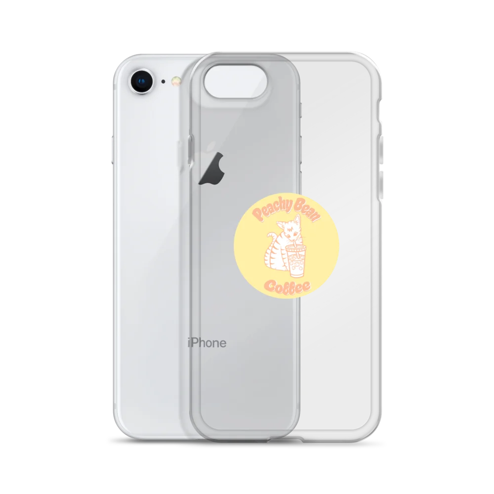 Peachy Bean Coffee iPhone Clear Case product image (55)