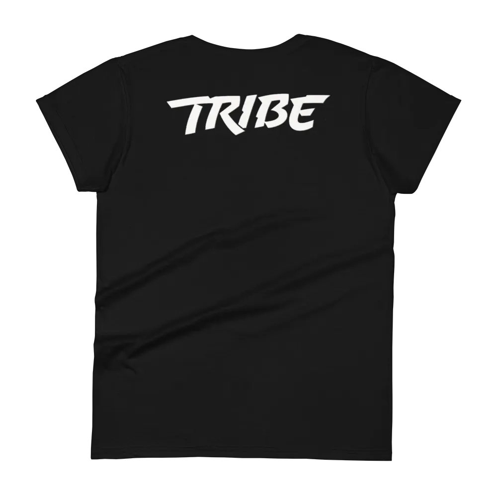 Women's Paint Splat Headphones Front | Tribe Back Print Gildan Middleweight T-Shirt product image (5)
