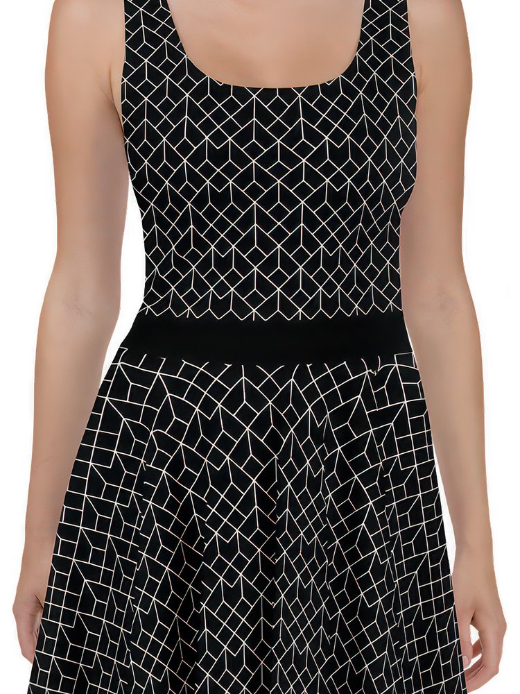 Dark Mesh Pattern Dress product image (2)