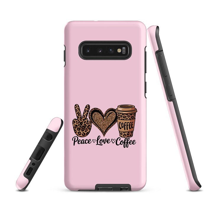 Peace, Love, Coffee Samsung® Tough Case product image (3)