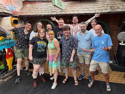 Dave, Cerys, Danvey, Joe, Eddie, Alice
Ella, Nikki, Jamie, Nick, Steve

Not A Cult

All of us together for the first time.

B...