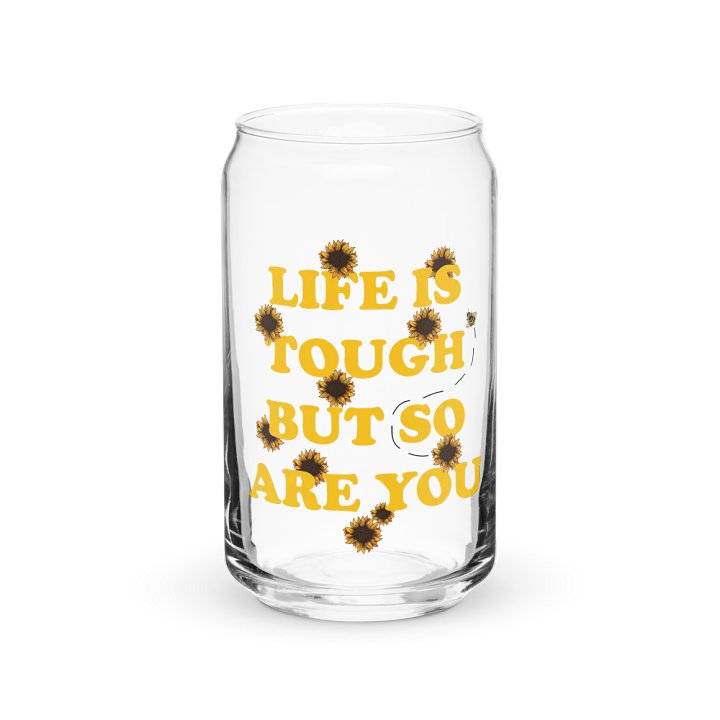 Life Is Tough Can-Shaped Glass product image (1)
