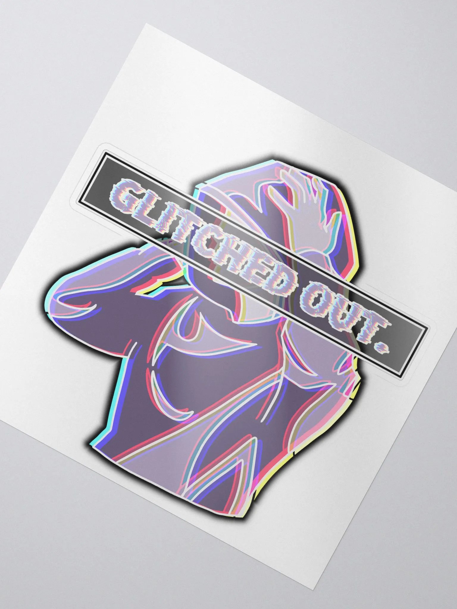 GLITCHED OUT - Sticker product image (2)