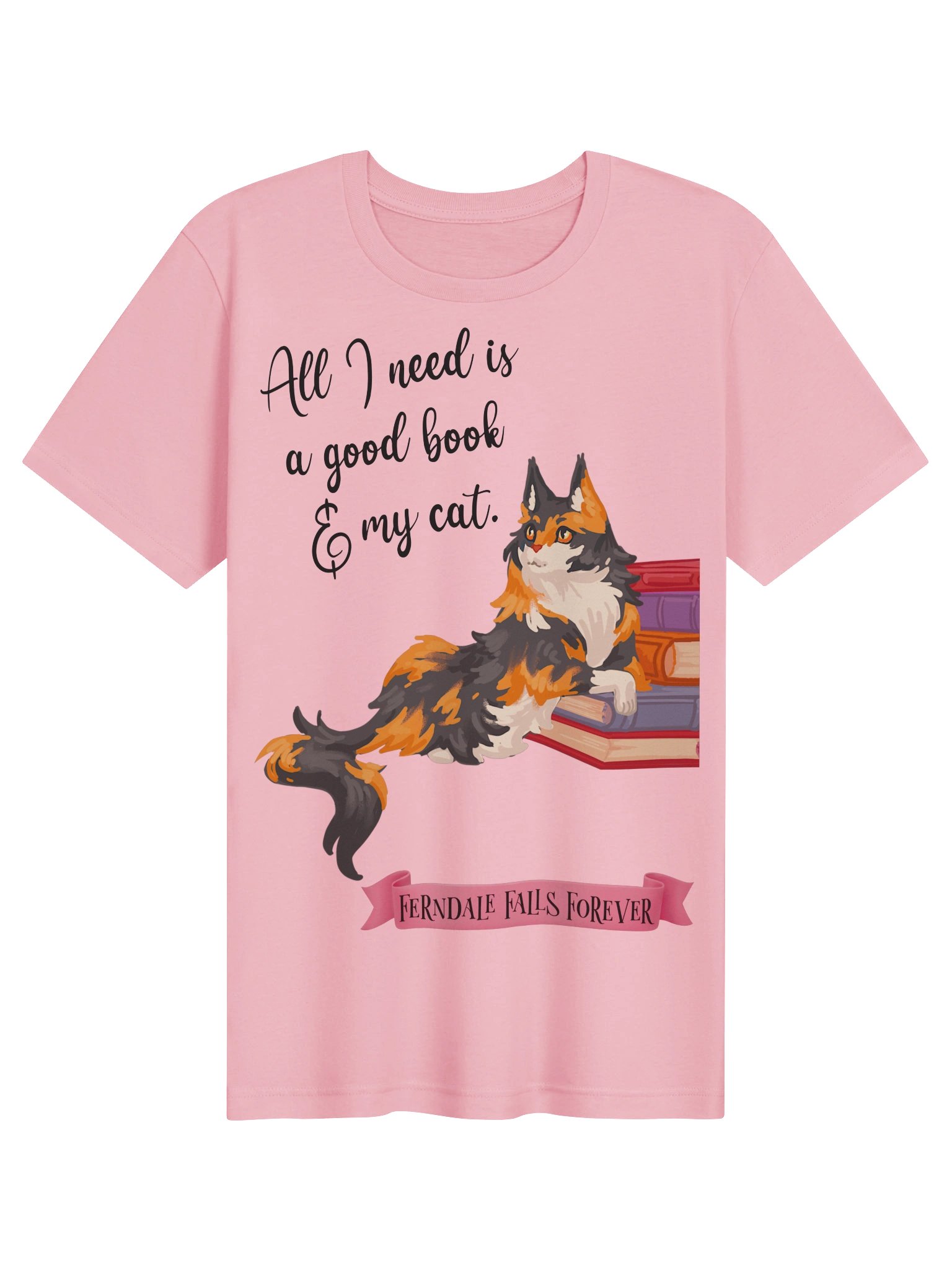 Book and Cat Classic Tee product image (2)