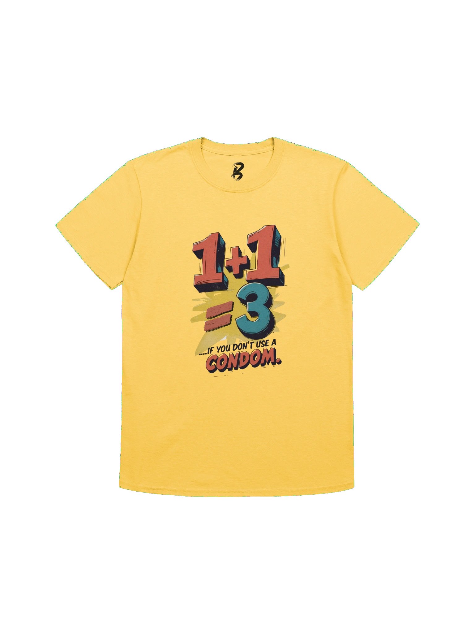 1+1=3 – Funny Sarcastic Anti-Math Graphic Tee product image (43)