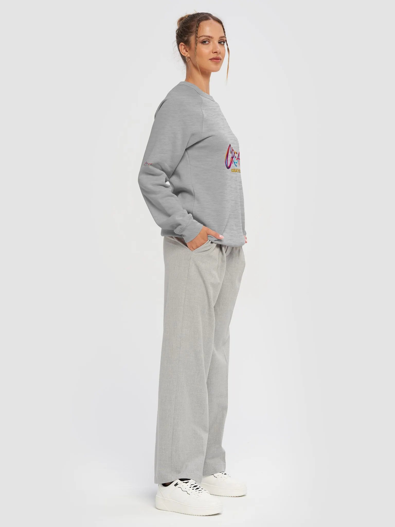 Create Greatness Unisex Fleece Sweatshirt product image (6)