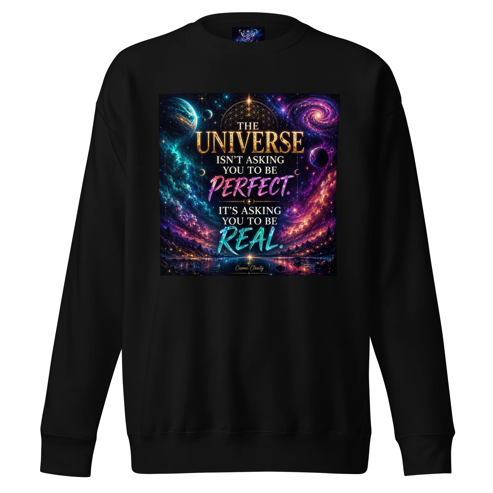 The Universe Isn't Asking You To Be Perfect -Cotton long sleeve Unisex product image (4)