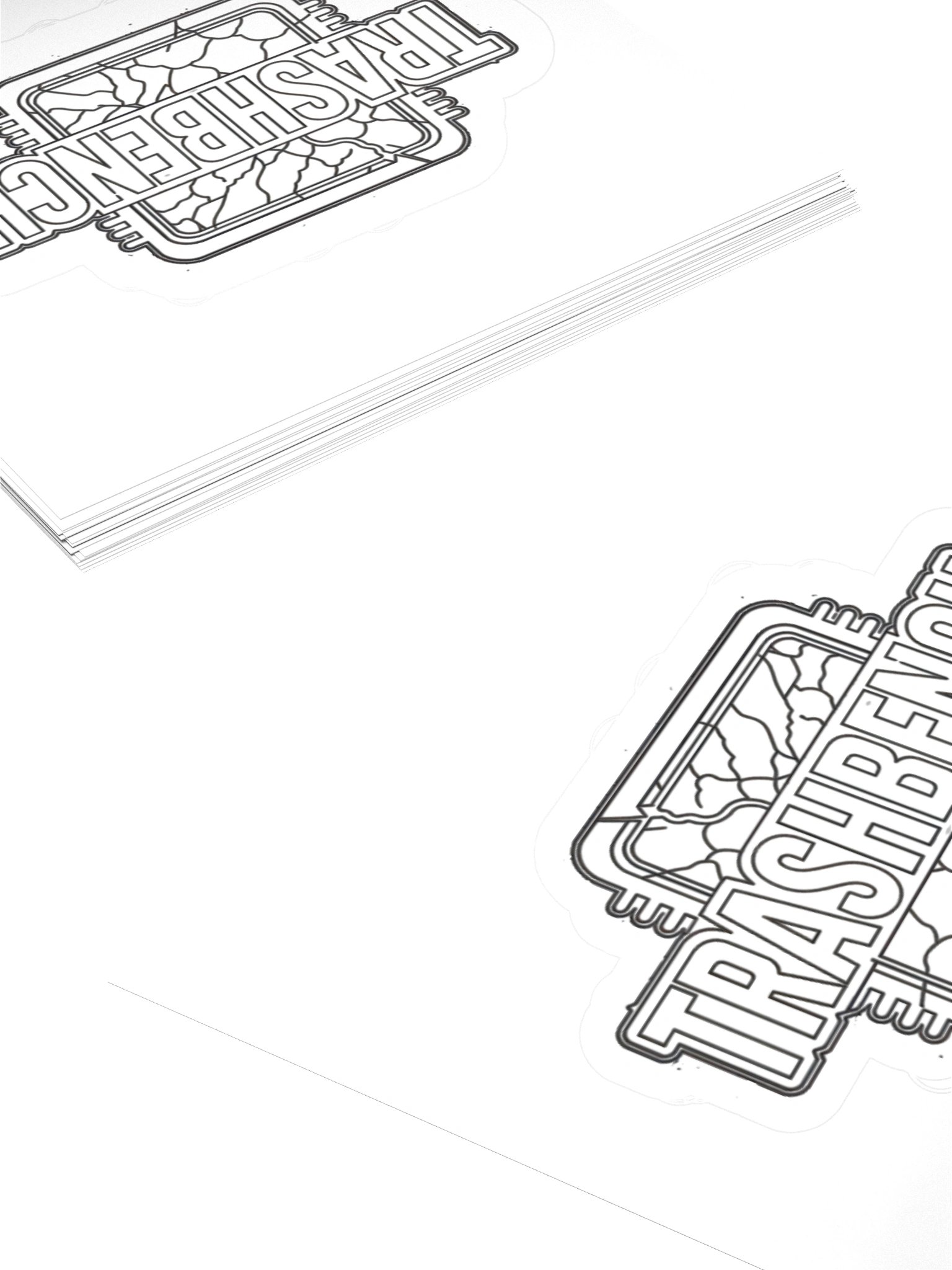 TrashBench Logo Sticker product image (15)