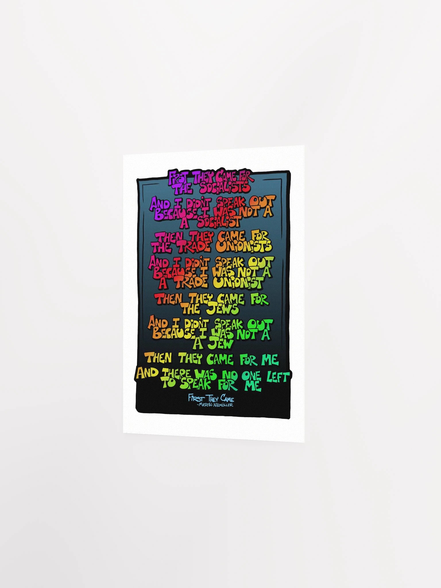 "First they came" Poster product image (10)