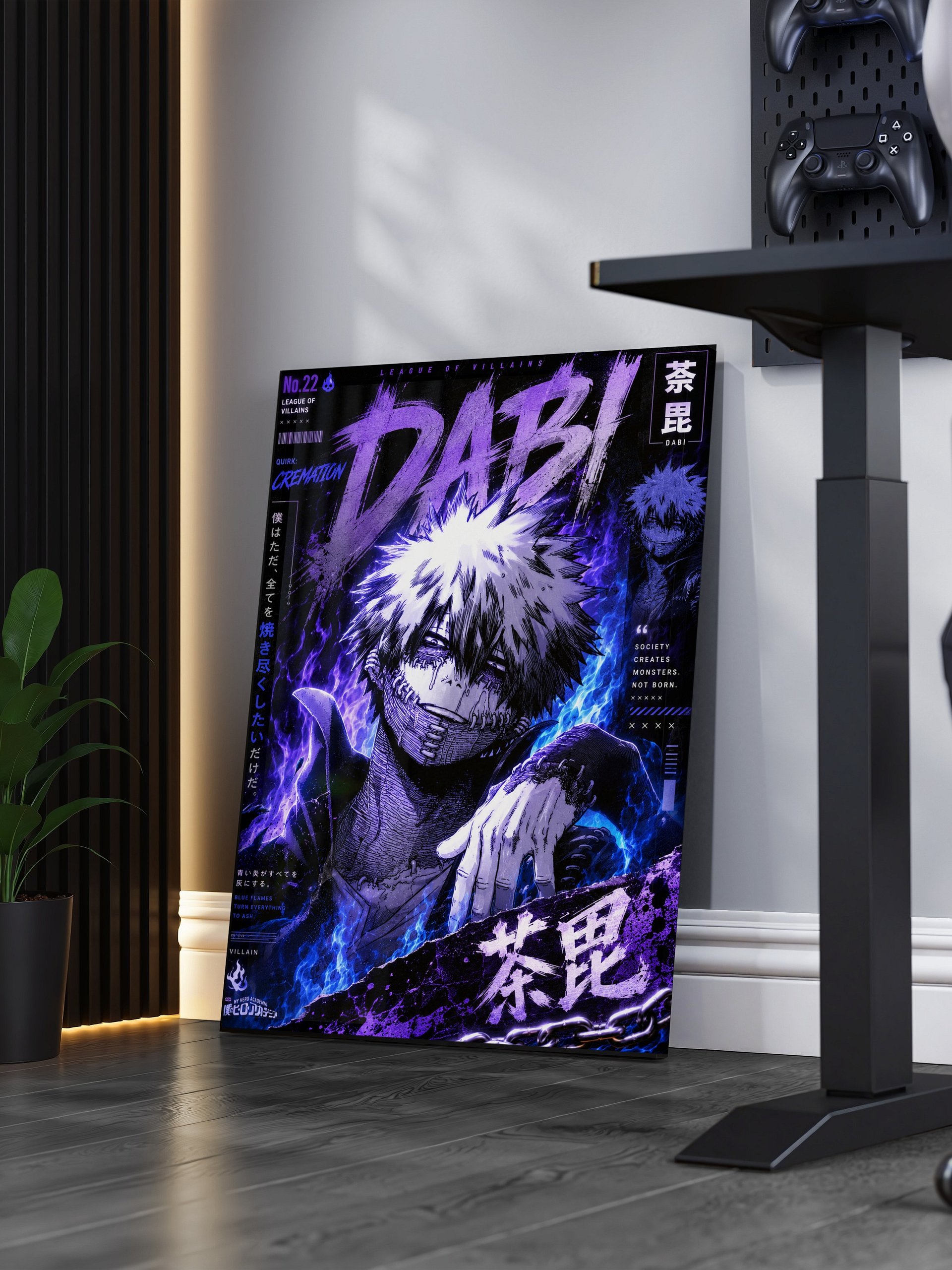 Dabi – Blue Cremation | League of Villains Anime Poster product image (3)