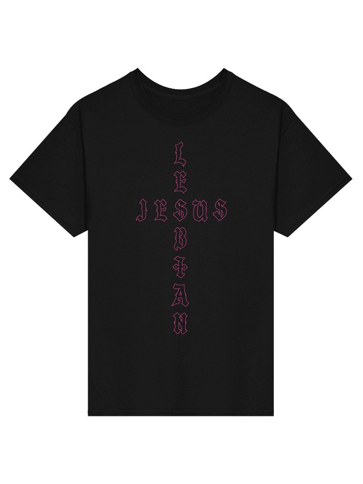Lesbian Jesus Tee - Black product image (1)