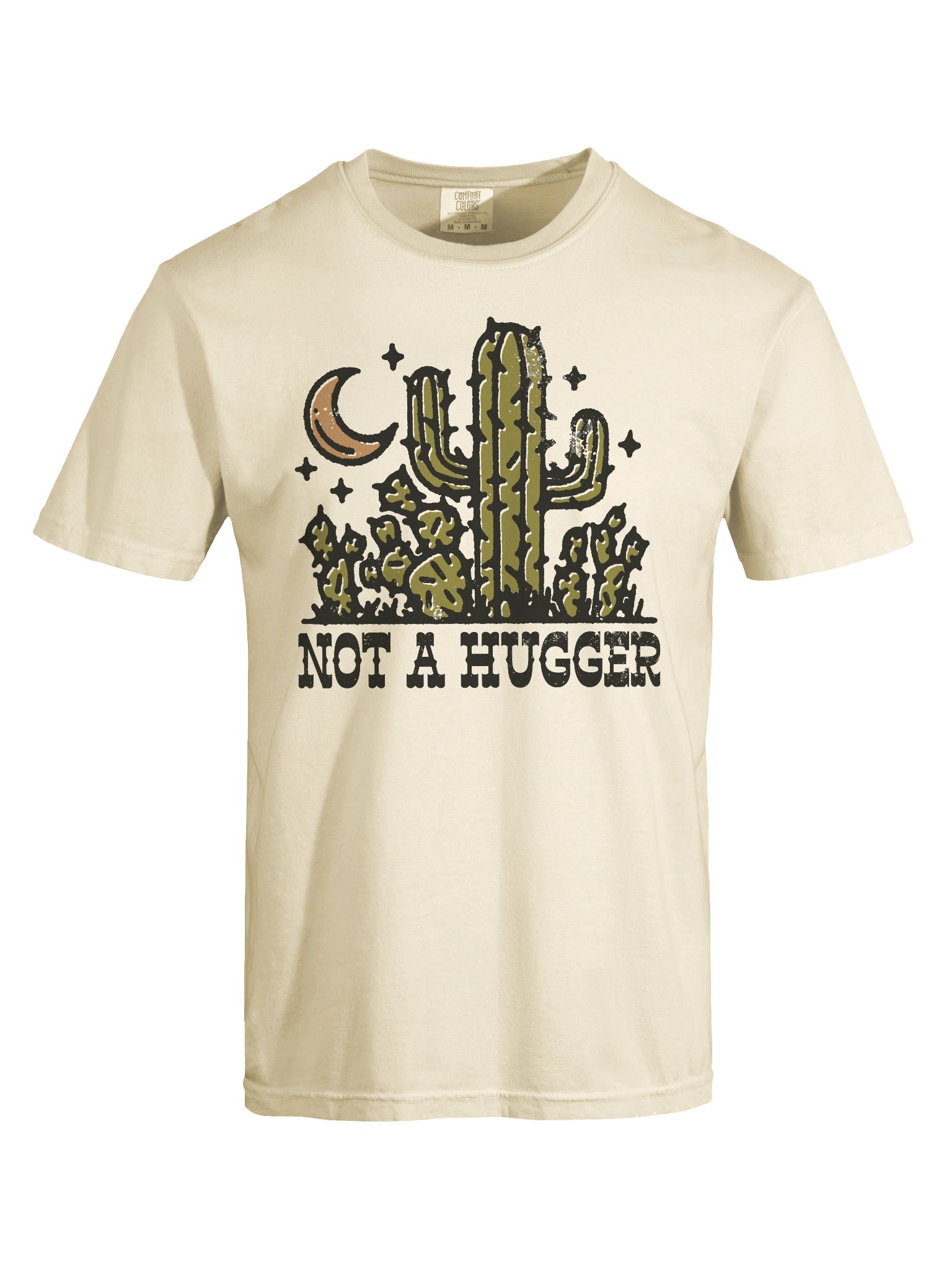 Not a Hugger Cactus Shirt – Funny Introvert Graphic Tee, Retro Desert Humor Design product image (6)
