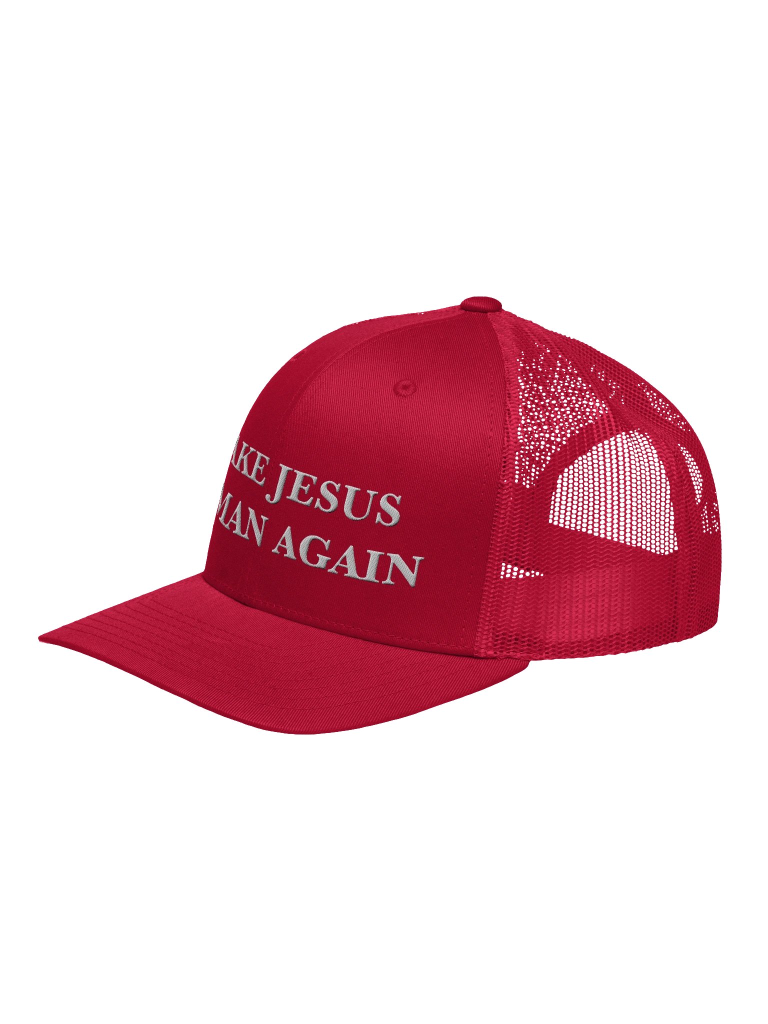 Make Jesus Human Again Embroidered Trucker Hat product image (2)