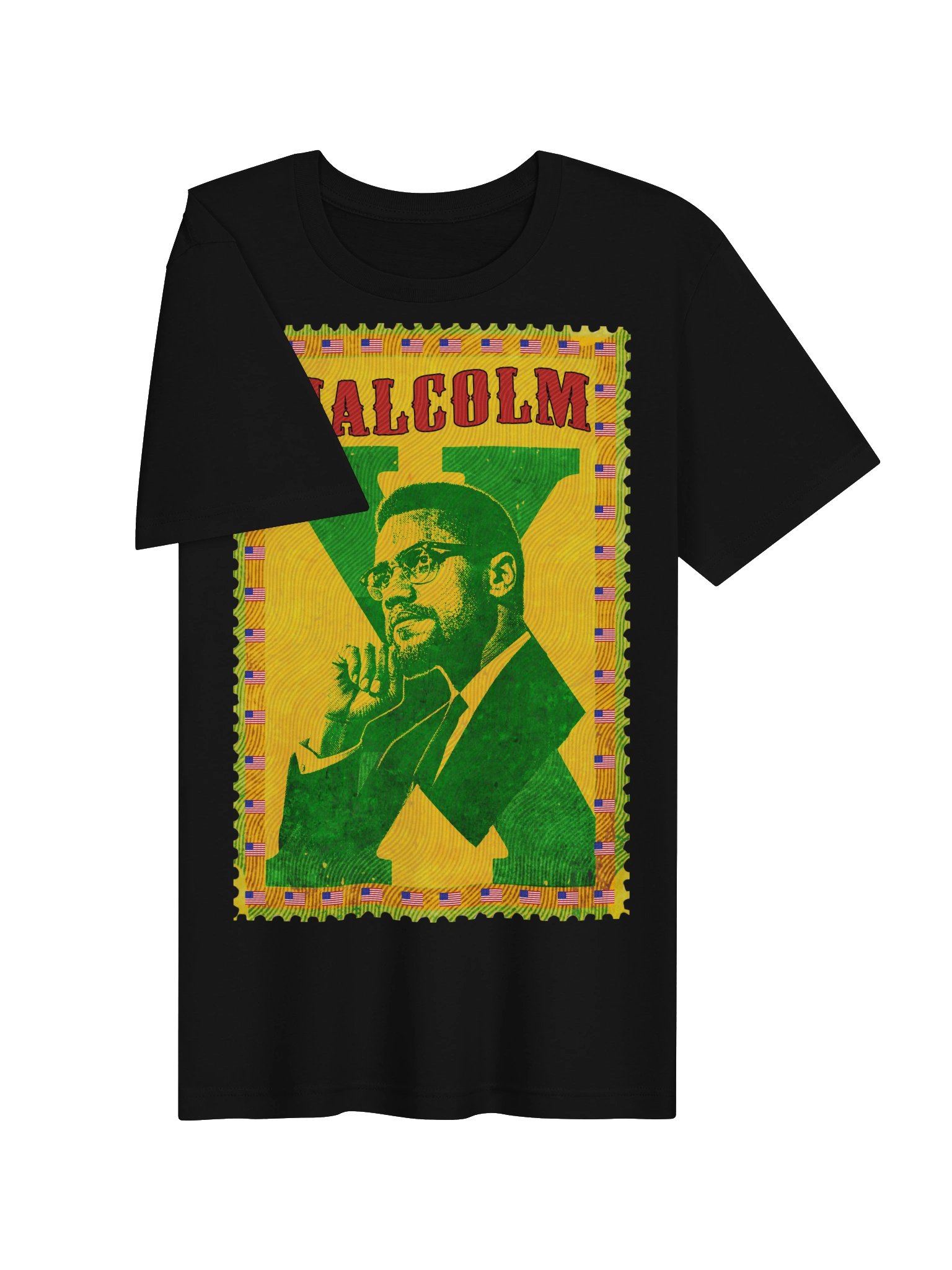Malcolm X vintage postage stamp tee product image (27)