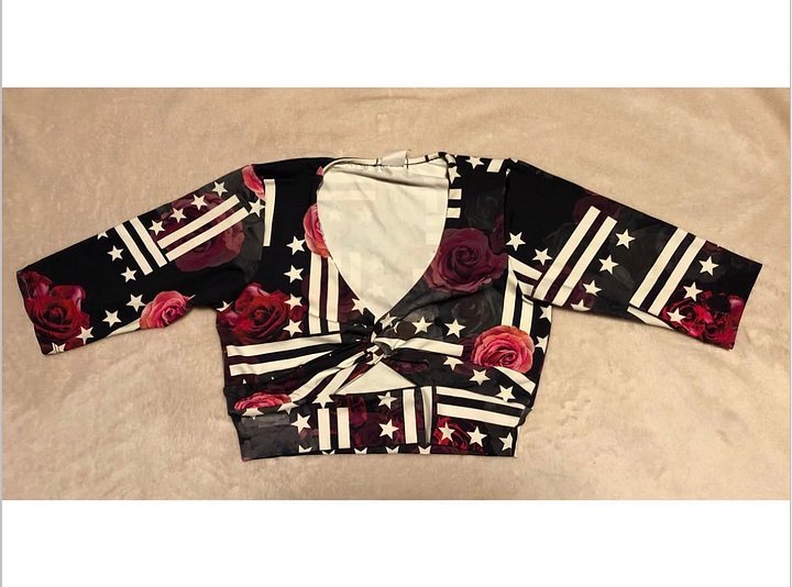 Flag Print - Top Crop product image (2)