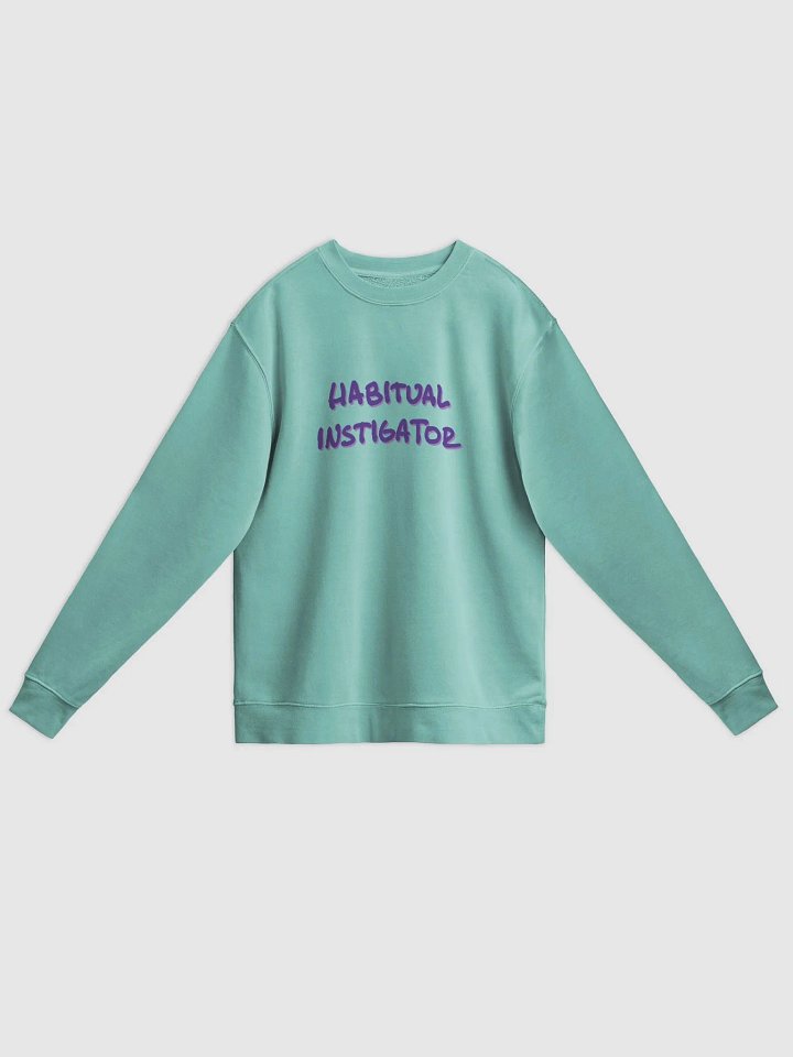 HABITUAL INSTIGATOR (berry shadow design) printed pigment crewneck product image (15)