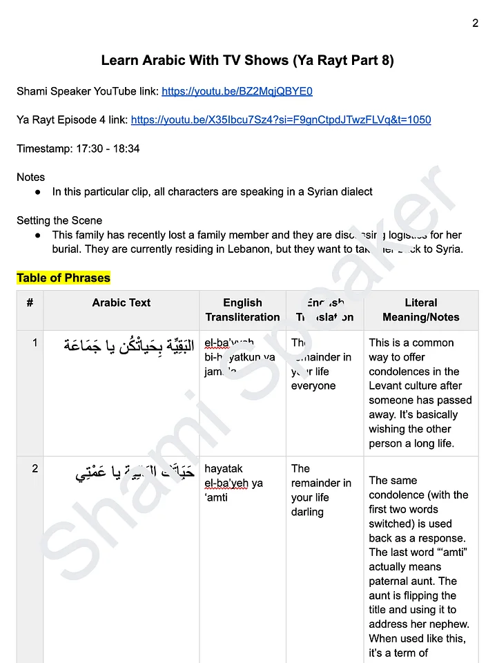Learn Levantine Arabic With TV Shows (Ya Rayt Part 8) product image (2)